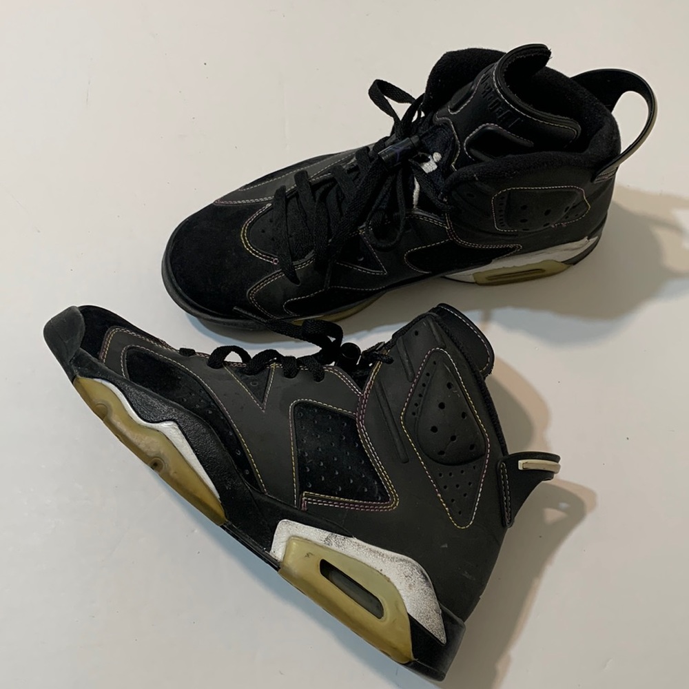 🔥RARE 2009 Air Jordan 6 Retro 'Lakers' Sneakers • Size 9